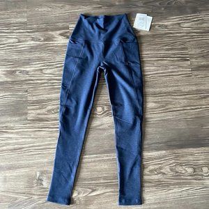 NWT Beyond Yoga Out Of Pocket High Waisted Midi Legging - Navy